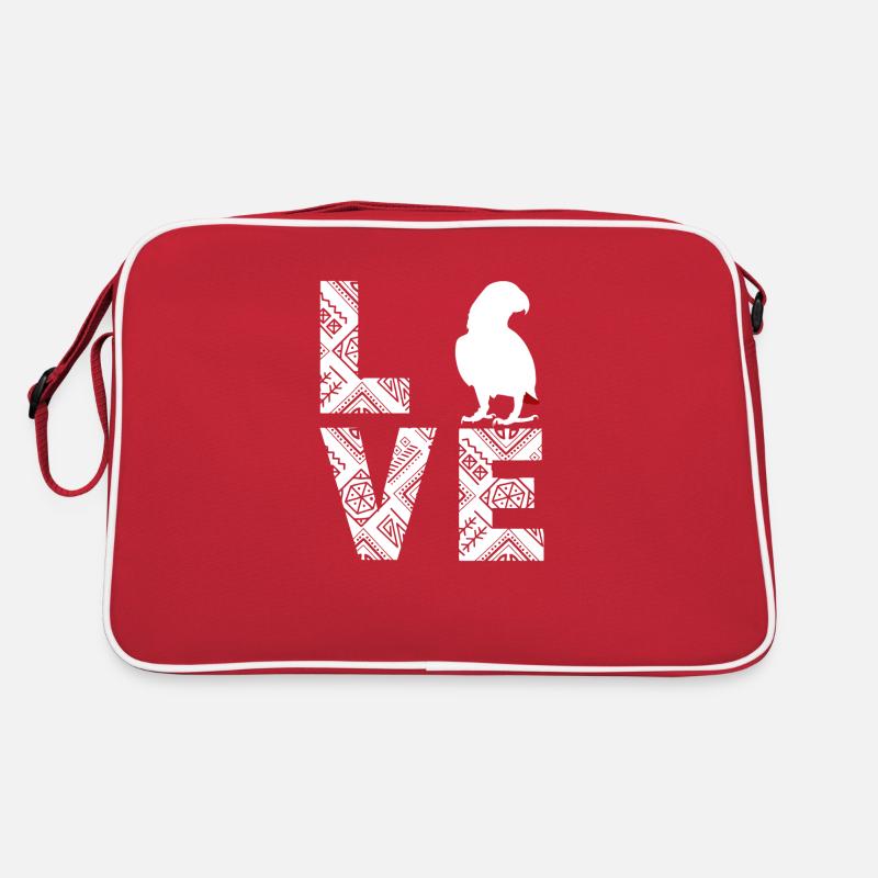 Afrikanischer Graupapagei Retro Tasche