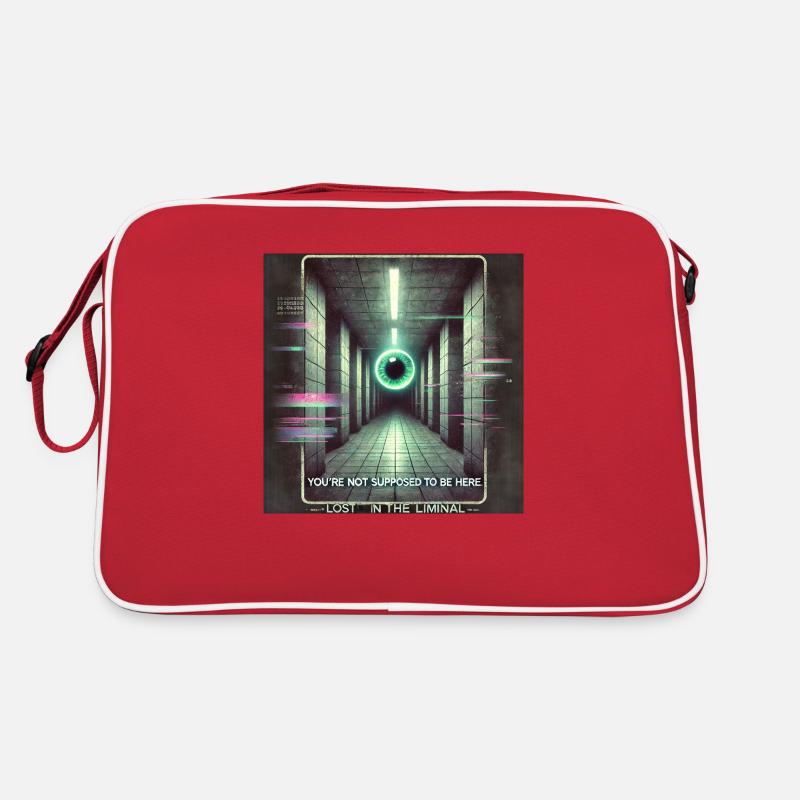 weirdcore Lost in the Liminal - Retro Bag - red/white