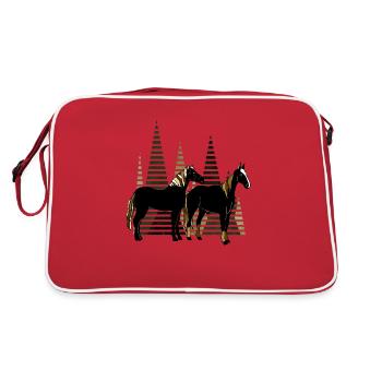 Chevaux - Sac Retro - rouge/blanc - Dos