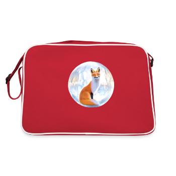 Renard d’hiver. - Sac Retro - rouge/blanc - Dos