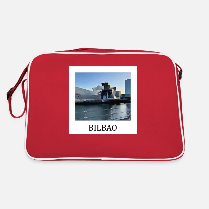 Bilbao - Sac Retro - rouge/blanc