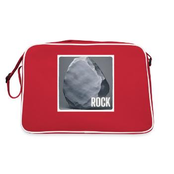 Rock Music - Retro Tasche - Rot/Weiß - Hinten
