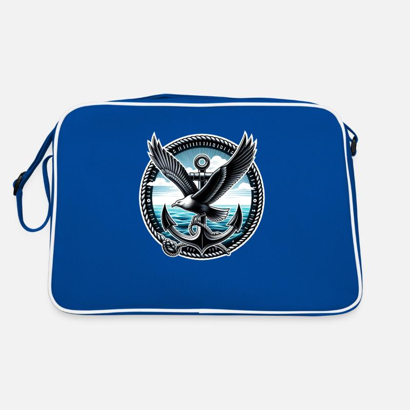 Seagull with anchor Retro Bag