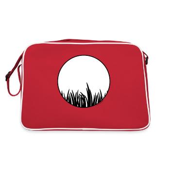 Gras - Retro Tasche - Rot/Weiß - Hinten