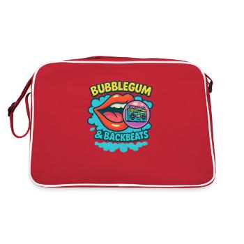 Bubblegum & Backbeats - Retro Bag - red/white - Back