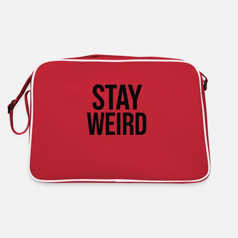 Une conception graphique 2D présente l’expression STAY W Sac Retro