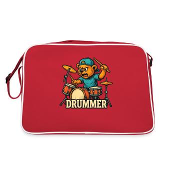 Tambour - Sac Retro - rouge/blanc - Dos