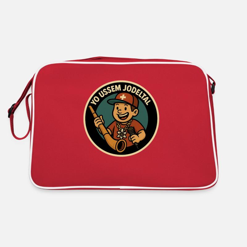 Vallée de Yo Ussem Yodel - Sac Retro - rouge/blanc