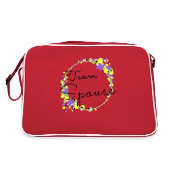 Team Spouse non binary/Team Verfiancé non binary - Retro Bag - red/white - Back