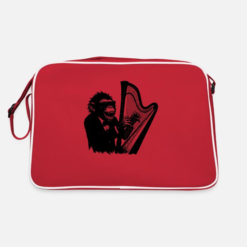 Singe à la harpe Sac Retro