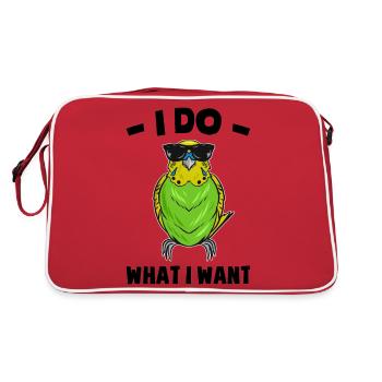 Perruche ondulée - Sac Retro - rouge/blanc - Dos