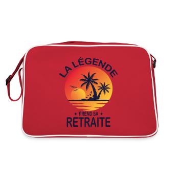 La Légende Prend Sa Retraite - Sac Retro - rouge/blanc - Dos