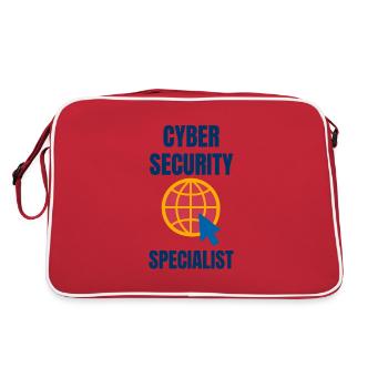 Cybersecurity - IT-Sicherheit Informatiker - Retro Tasche - Rot/Weiß - Hinten