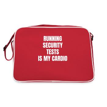 Cybersecurity - IT Security Computer Scientist - Retro Bag - red/white - Back