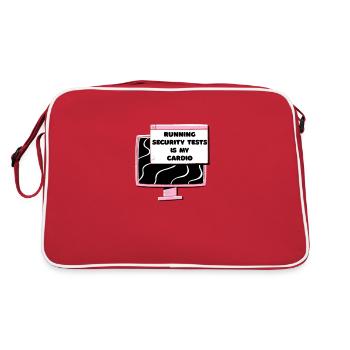 Cybersecurity - IT Security Computer Scientist - Retro Bag - red/white - Back
