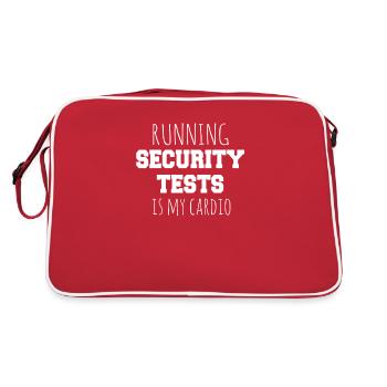 Cybersecurity - IT-Sicherheit Informatiker - Retro Tasche - Rot/Weiß - Hinten