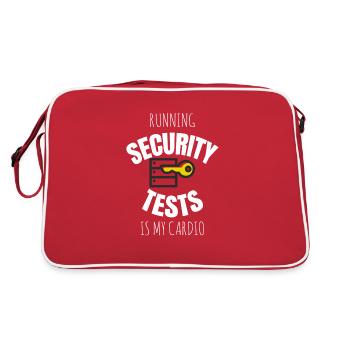 Cybersecurity - IT Security Computer Scientist - Retro Bag - red/white - Back