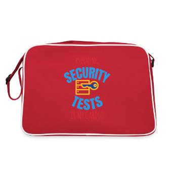 Cybersecurity - IT Security Computer Scientist - Retro Bag - red/white - Back