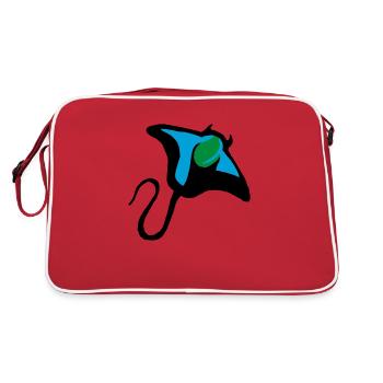 Rayons en couleur - Sac Retro - rouge/blanc - Dos