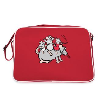 Donkey ride - Retro Bag - red/white - Back