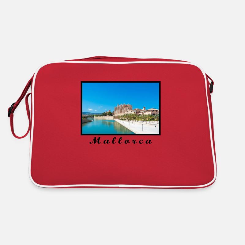 Mallorca Design - Retro Tasche - Rot/Weiß