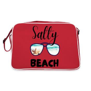 SALTY BEACH - Retro Bag - red/white - Back