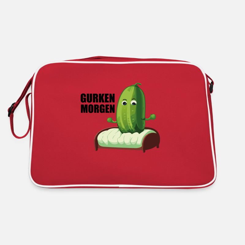 gurken morgen Retro Tasche