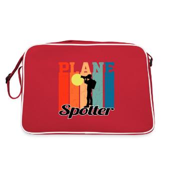 Plane Spotter - Avion cadeau vintage - Sac Retro - rouge/blanc - Dos