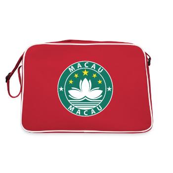 Macau - Retro Tasche - Rot/Weiß - Hinten