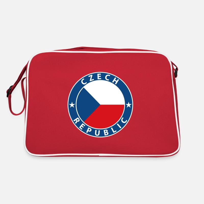Tchéquie - Sac Retro - rouge/blanc