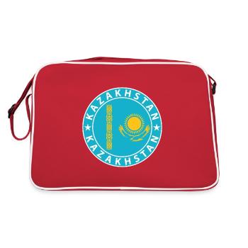 Kazakhstan - Sac Retro - rouge/blanc - Dos