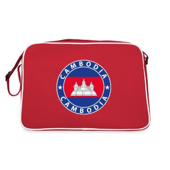 Cambodge - Sac Retro - rouge/blanc - Dos