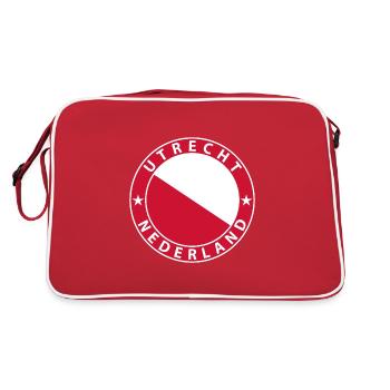 Utrecht - Retro Bag - red/white - Back