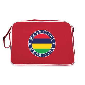 Mauritius - Retro Tasche - Rot/Weiß - Hinten