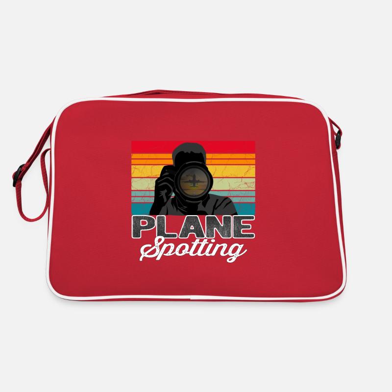 Plane Spotter Sunset - Vintage Geschenk Flugzeug Retro Tasche
