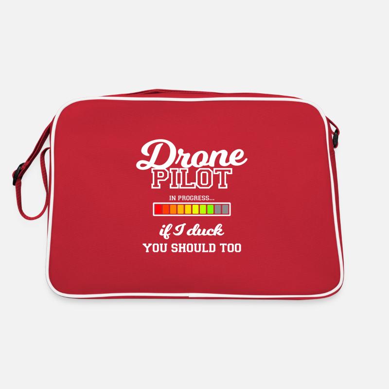 Pilote de drone Si je me dérobe, vous devriez aussi Sac Retro