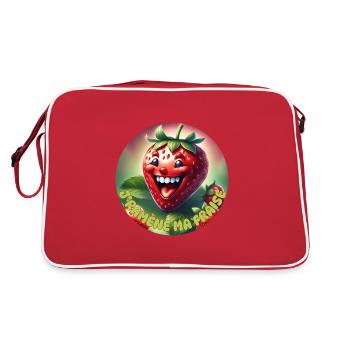 I'm bringing back my strawberry - Retro Bag - red/white - Back