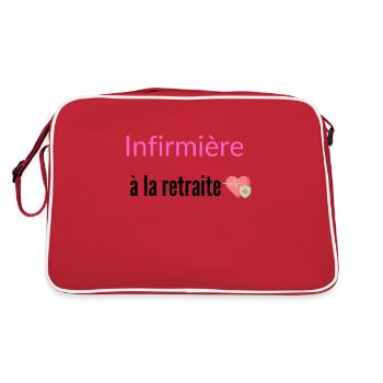 Infirmière à la retraite - Sac Retro - rouge/blanc - Dos