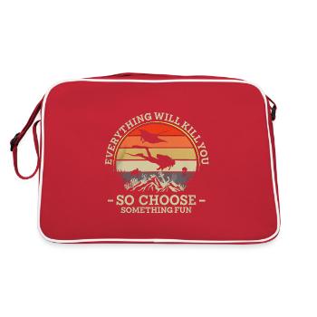 23F 0319 bk - Retro Bag - red/white - Back