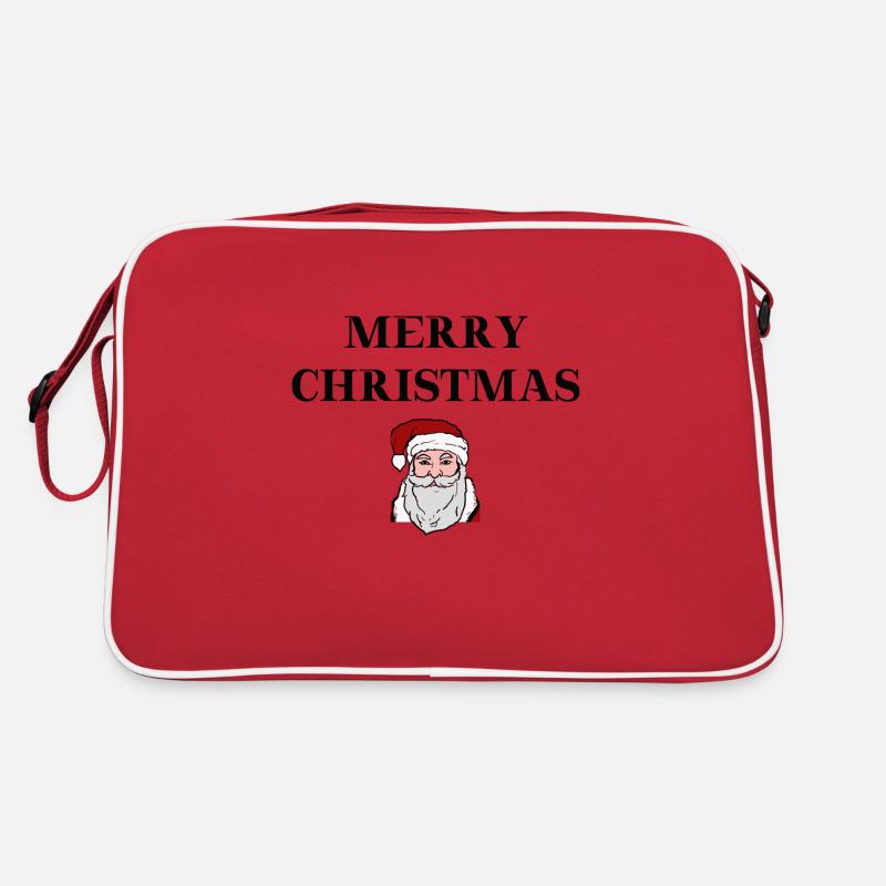 Weihnachtsmann Merry Christmas Geschenkidee Retro Tasche