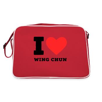 J’adore le wing chun - Sac Retro - rouge/blanc - Dos