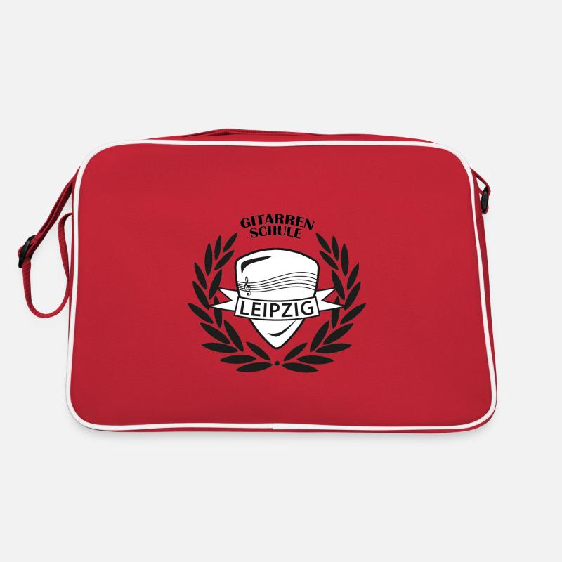 Gitarrenschule Leipzig (schwarz). Retro Tasche