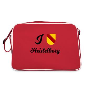 L’amour de Heidelberg - Sac Retro - rouge/blanc - Dos