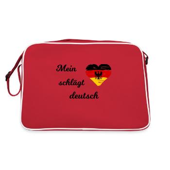 The election for Germany - Retro Bag - red/white - Back