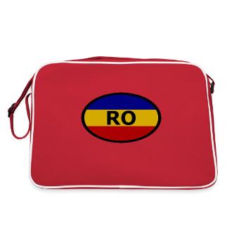 Les supporters de Roumanie - Sac Retro - rouge/blanc - Dos