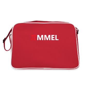 Einfach nur Pimmel rot - Retro Tasche - Rot/Weiß - Hinten
