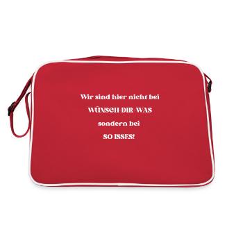 Faire un vœu - Sac Retro - rouge/blanc - Dos