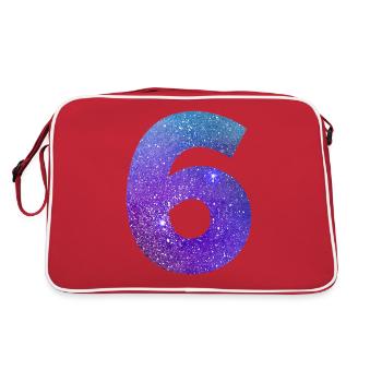 Numéro 6 galaxie - Sac Retro - rouge/blanc - Dos