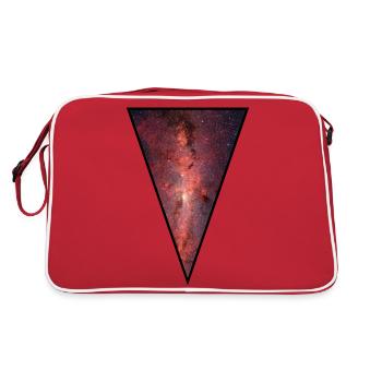 Galaxy - Space - Stars - Cosmic - Art - Universe - Retro Bag - red/white - Back