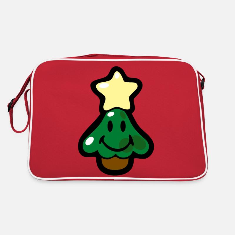 Smiley Christmas Tree with Star Sac Retro